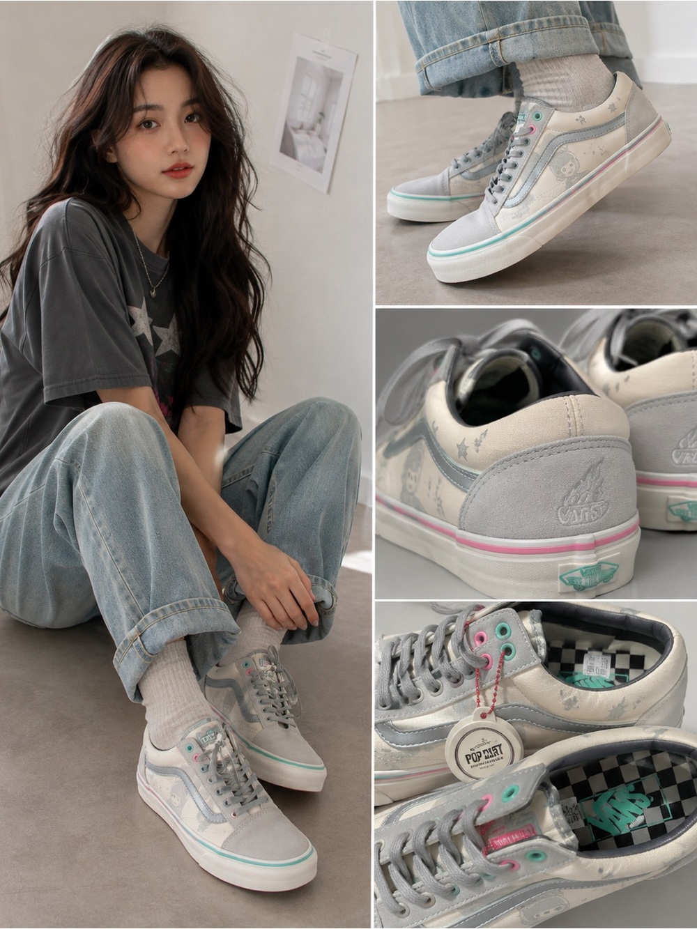 Vans x POP MART HIRONO Old Skool Sneakers Women’s 8 New